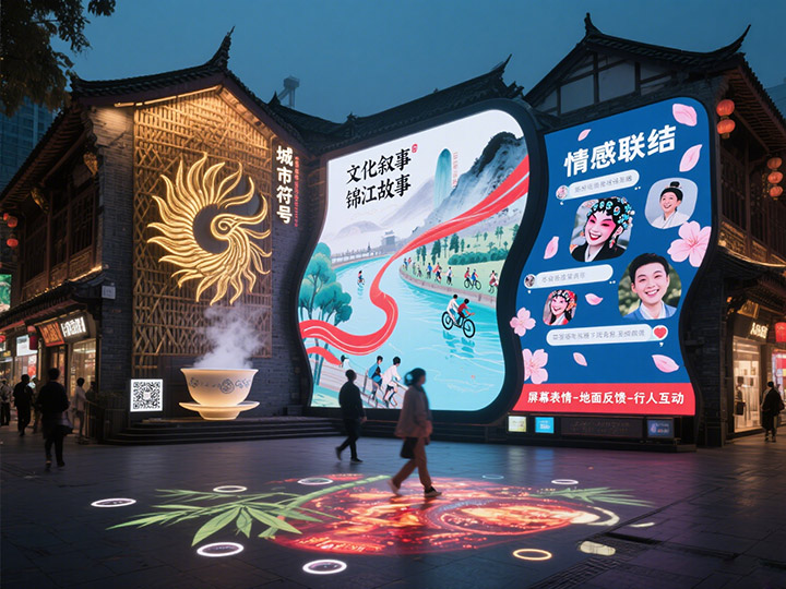 成都LED顯示屏的&ldquo;城市表情&rdquo;：如何通過大屏傳遞城市精神？